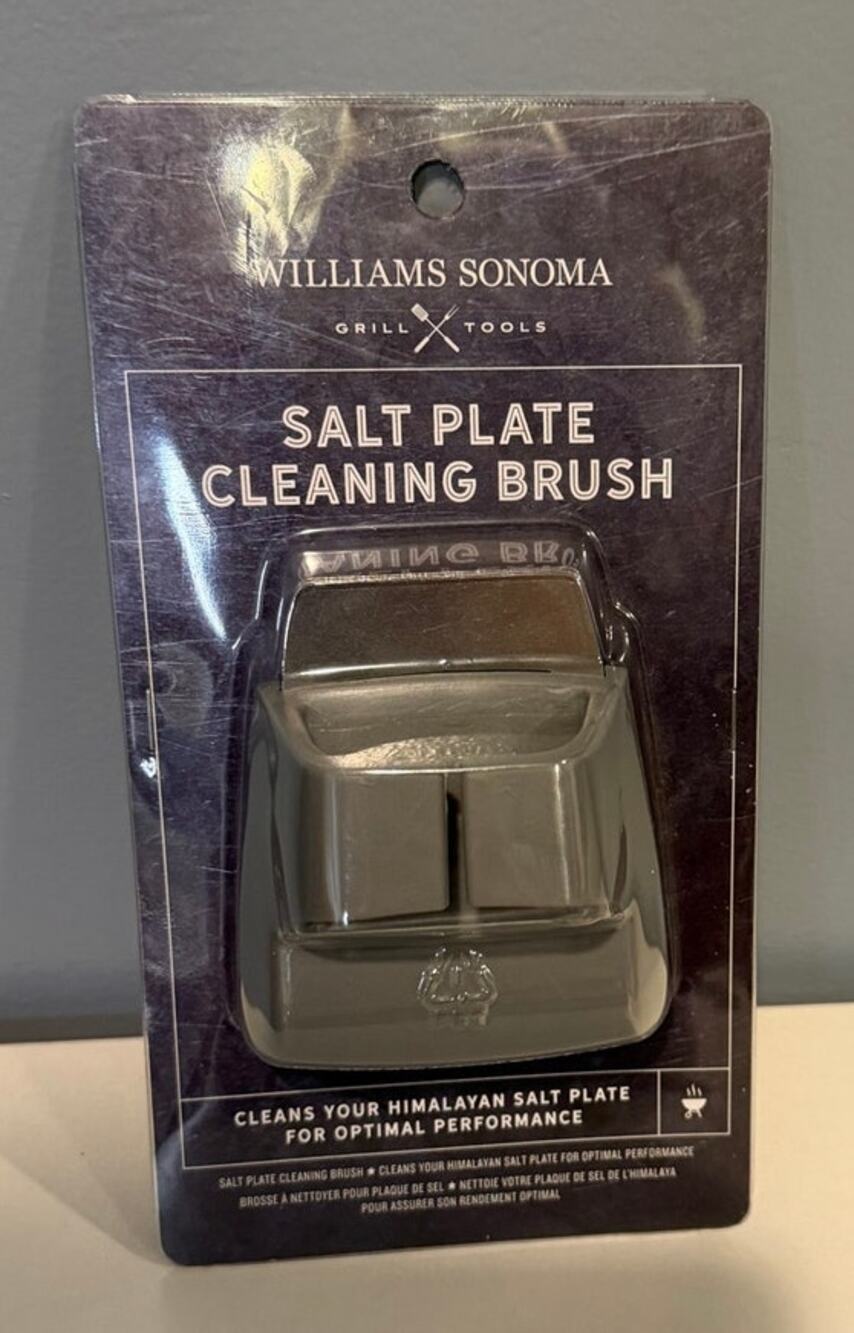 NIB Williams Sonoma Salt Plate Cleaning Brush